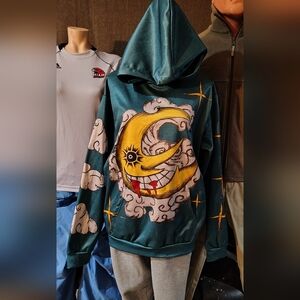 Stylish Sun And Moon Graphic Men's Hoodie